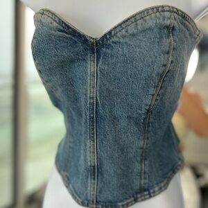 Denim Zara Corset Size Small